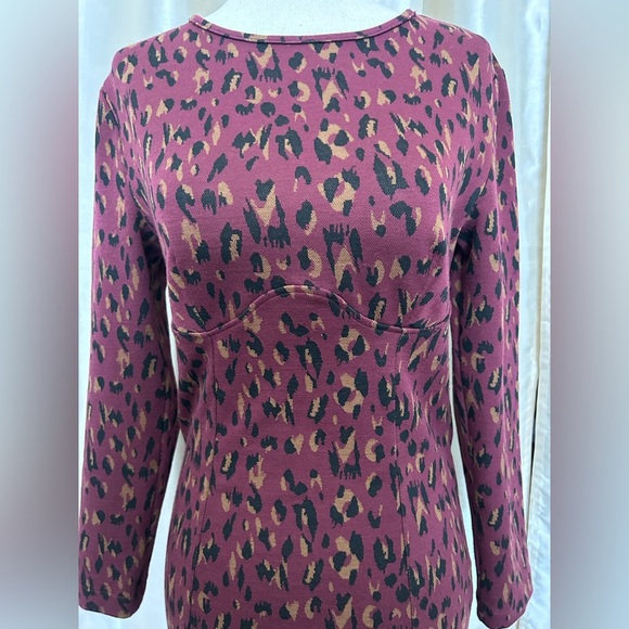 Walter Baker Shaina Dress in Dali Leopard Knit Size Small EUC - Picture 13 of 16